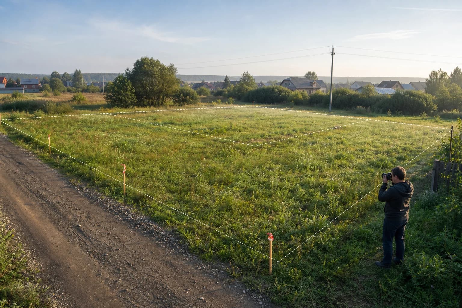 Подготовка объявления о продаже земельного участка с фотографиями, схемой границ и проверенными характеристиками